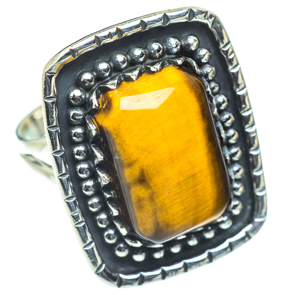 Tiger Eye Rings handcrafted by Anasilvercos - RING55668