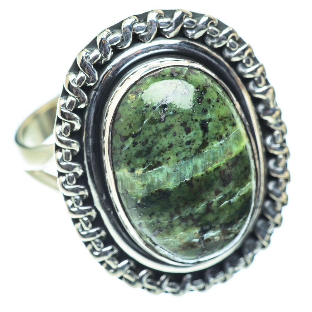 Lizard Jasper Rings handcrafted by Anasilvercos - RING55679