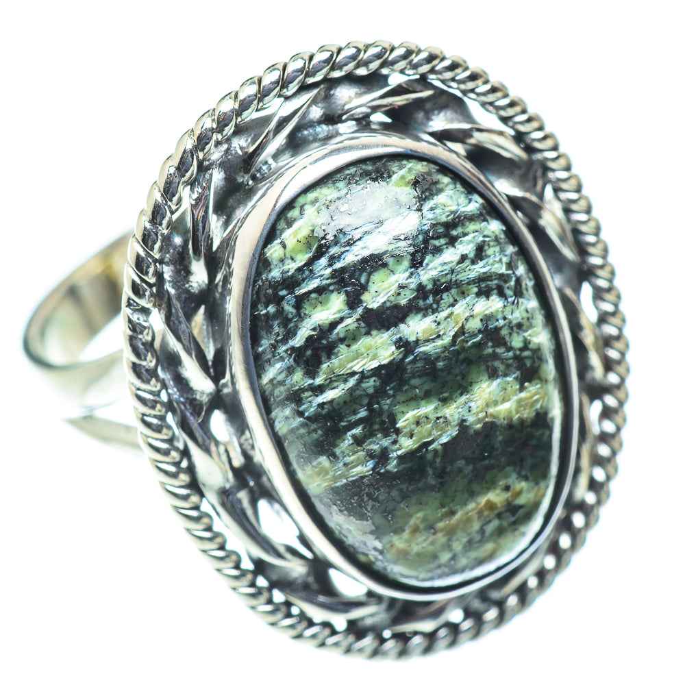 Lizard Jasper Rings handcrafted by Anasilvercos - RING55680