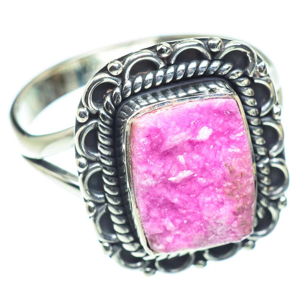Cobalto Calcite Druzy Rings handcrafted by Anasilvercos - RING55687