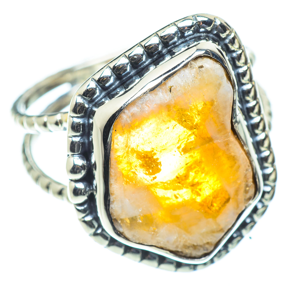 Citrine Rings handcrafted by Anasilvercos - RING55708