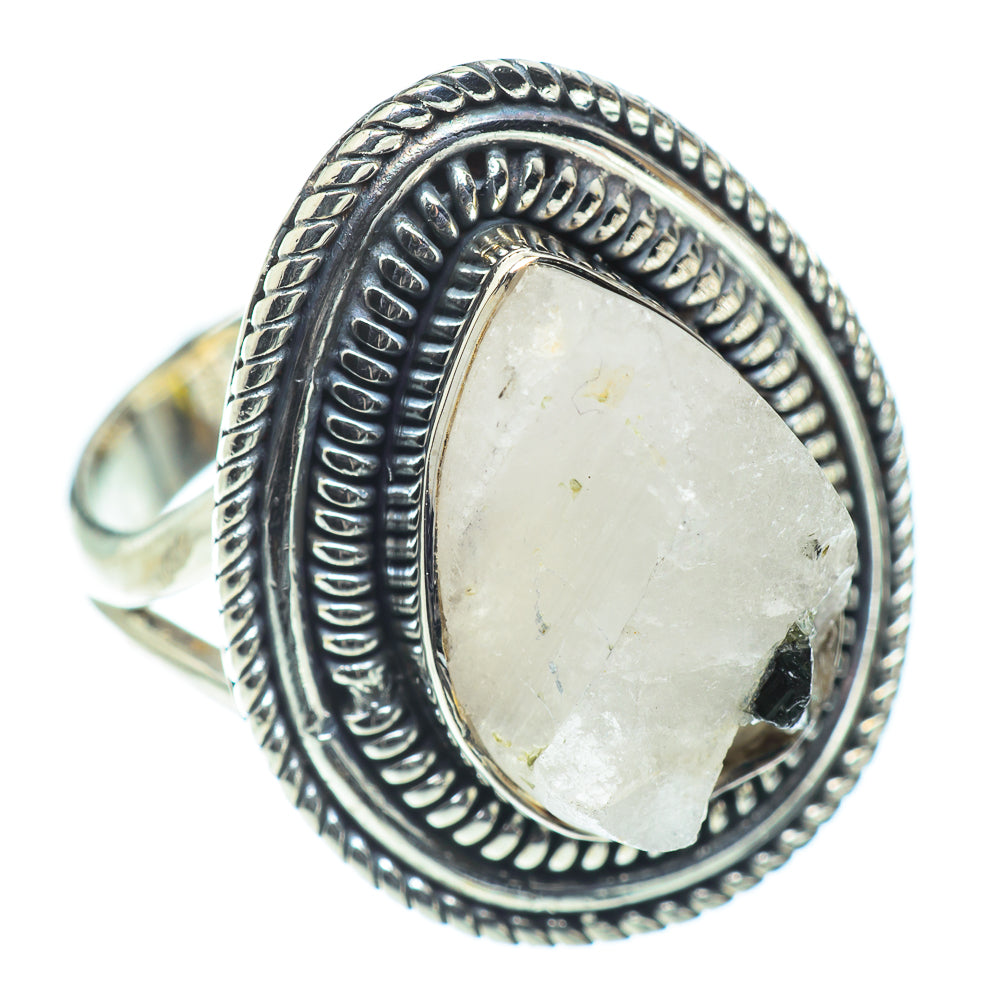Rainbow Moonstone Rings handcrafted by Anasilvercos - RING55718