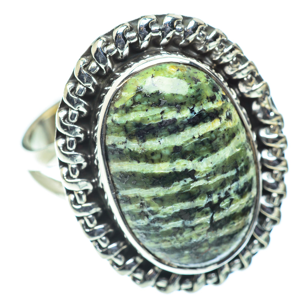 Lizard Jasper Rings handcrafted by Anasilvercos - RING55725