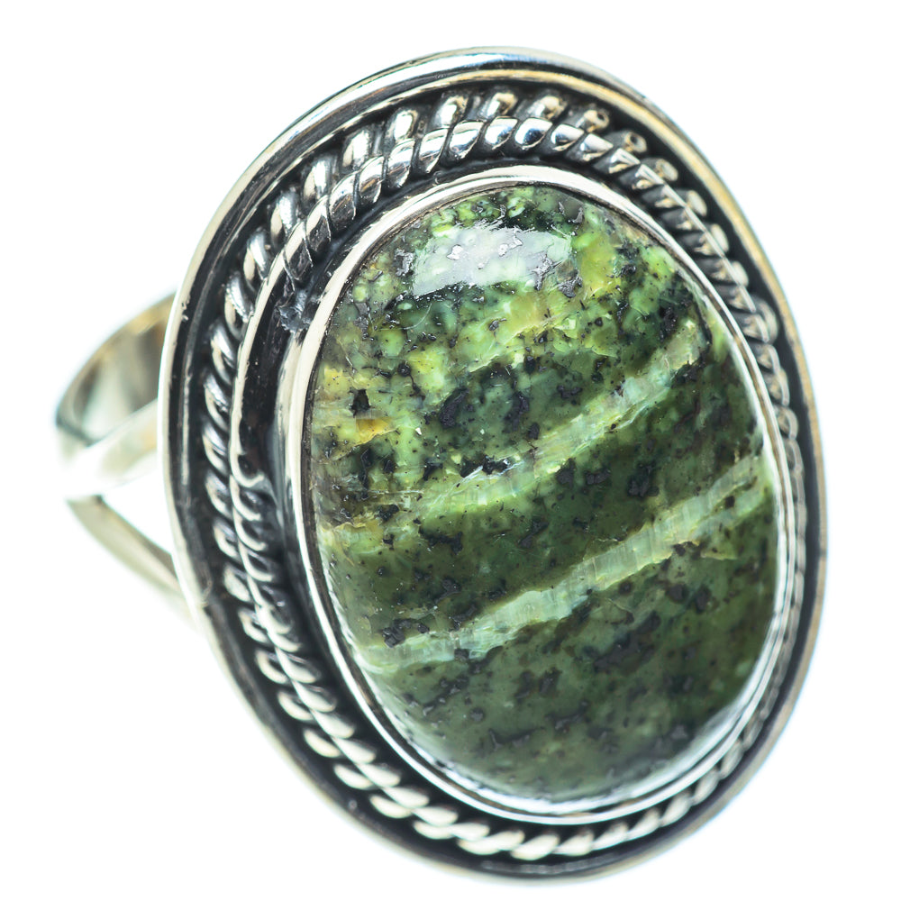Lizard Jasper Rings handcrafted by Anasilvercos - RING55729