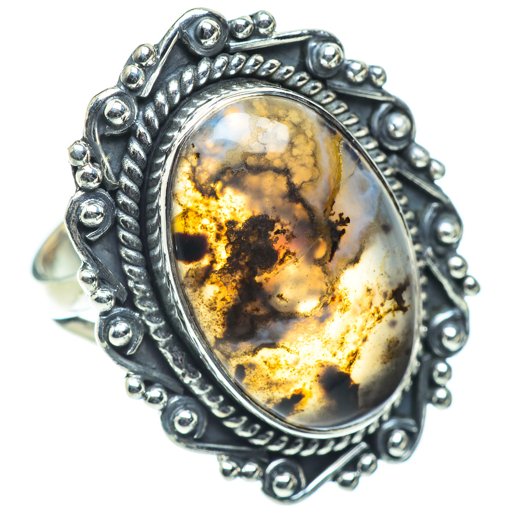 Dendritic Agate Rings handcrafted by Anasilvercos - RING55730