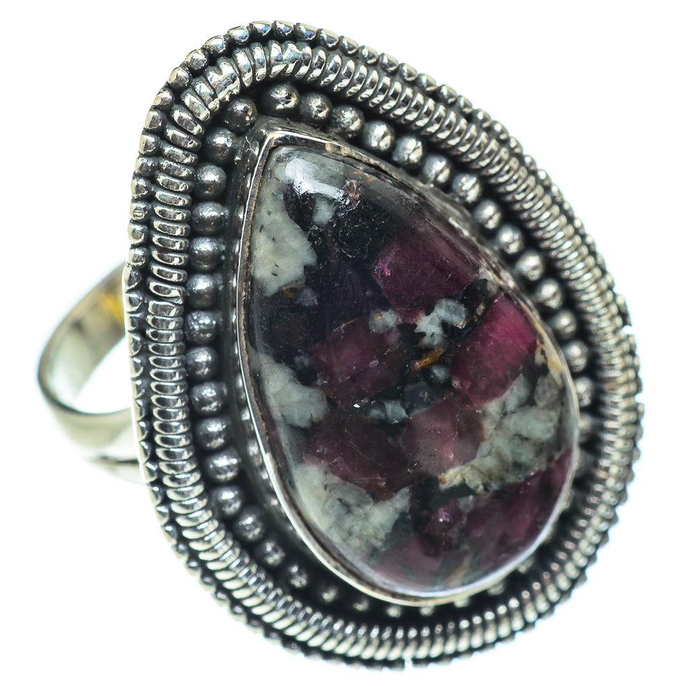 Russian Eudialyte Rings handcrafted by Anasilvercos - RING55738