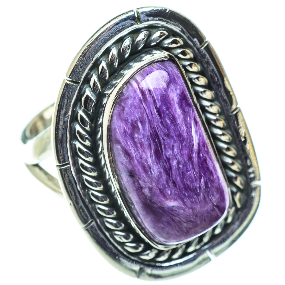 Charoite Rings handcrafted by Anasilvercos - RING55740