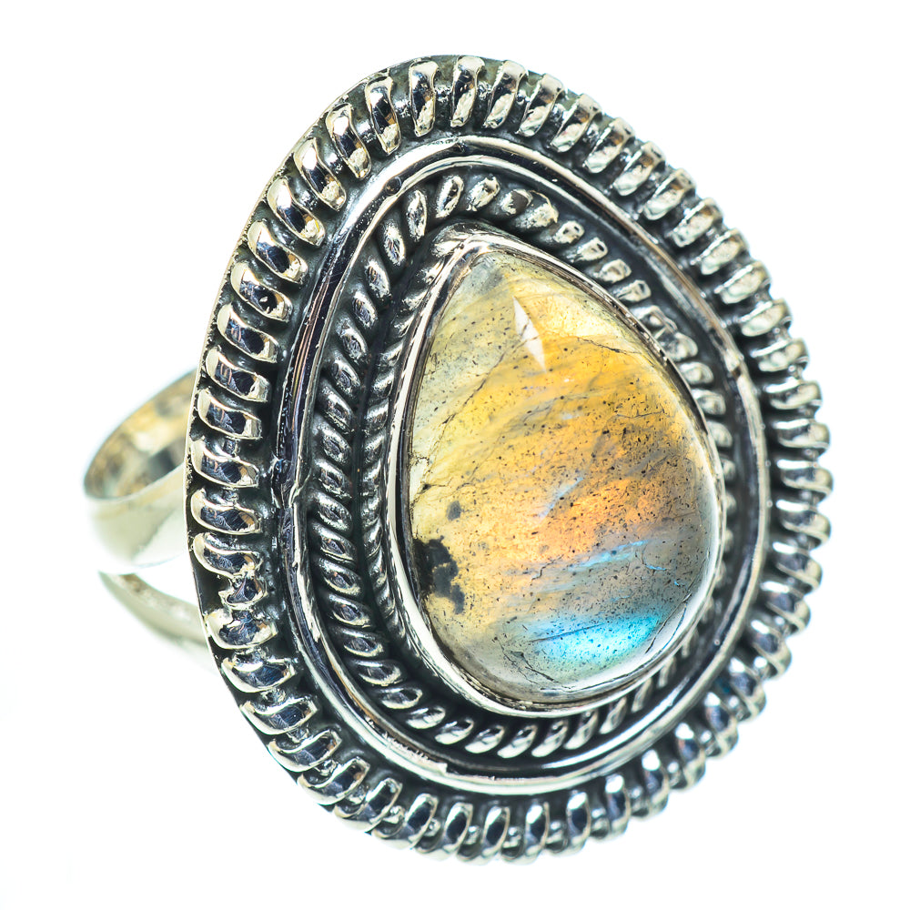 Labradorite Rings handcrafted by Anasilvercos - RING55744