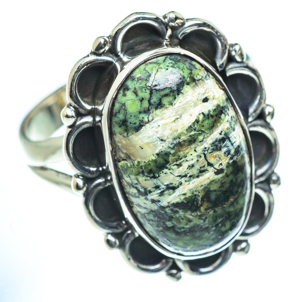 Lizard Jasper Rings handcrafted by Anasilvercos - RING55748