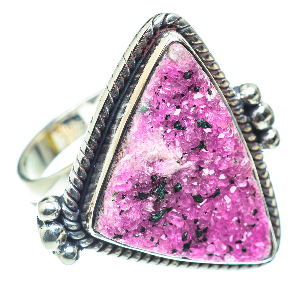 Cobalto Calcite Druzy Rings handcrafted by Anasilvercos - RING55750