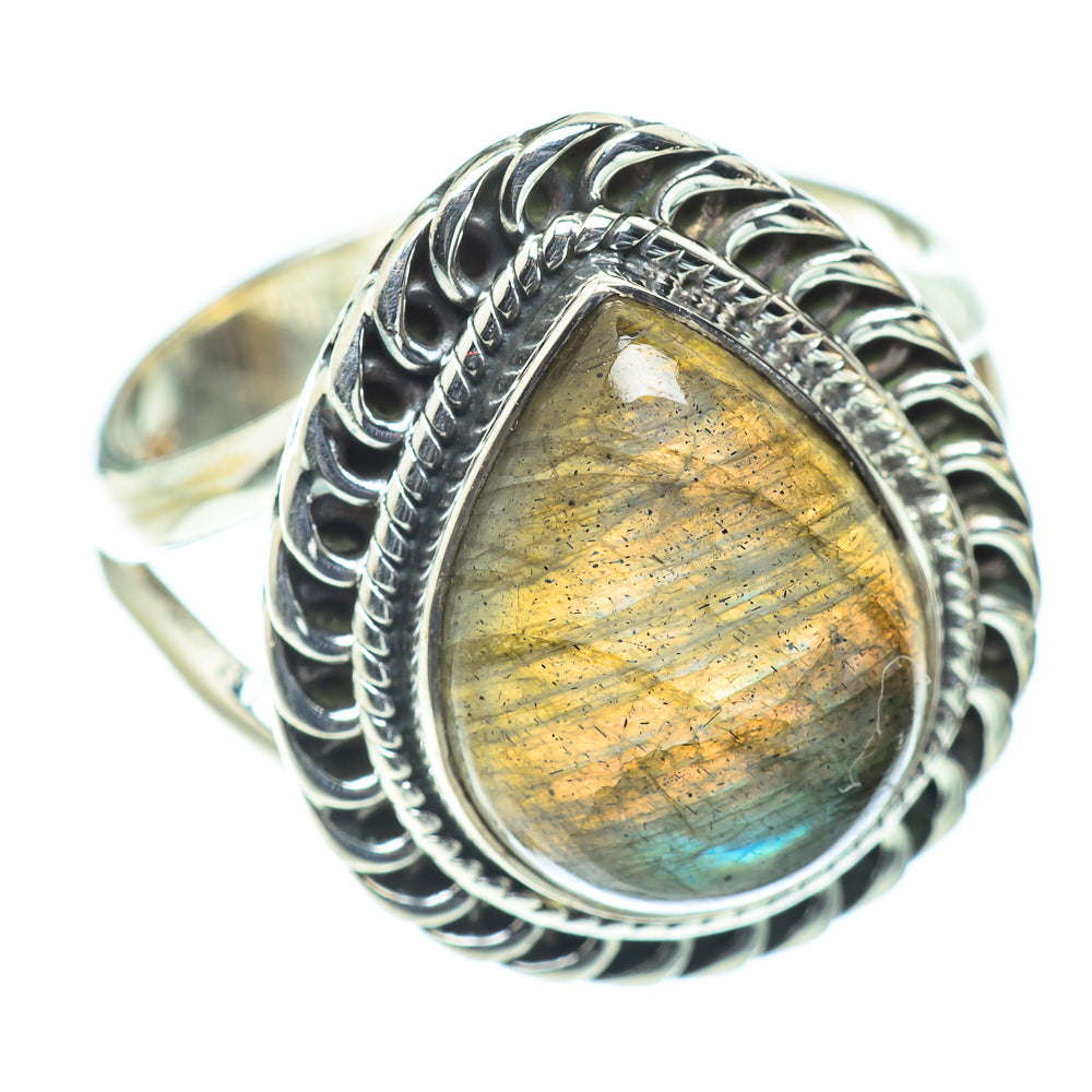 Labradorite Rings handcrafted by Anasilvercos - RING55756