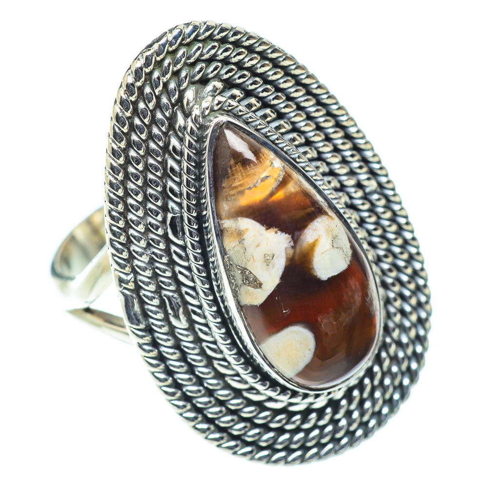 Peanut Wood Jasper Rings handcrafted by Anasilvercos - RING55768 - Photo 2