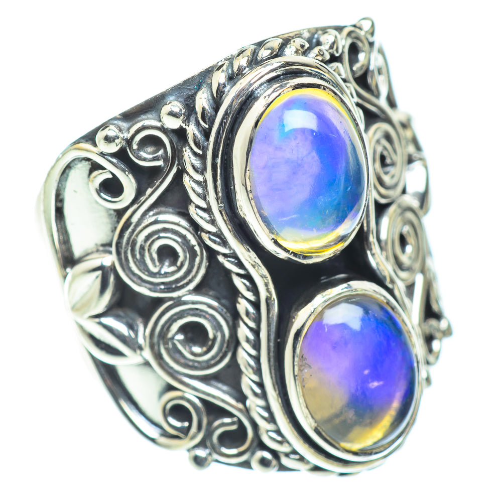 Ethiopian Opal Rings handcrafted by Anasilvercos - RING55781