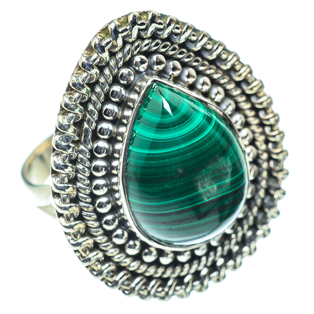 Malachite Rings handcrafted by Anasilvercos - RING55786