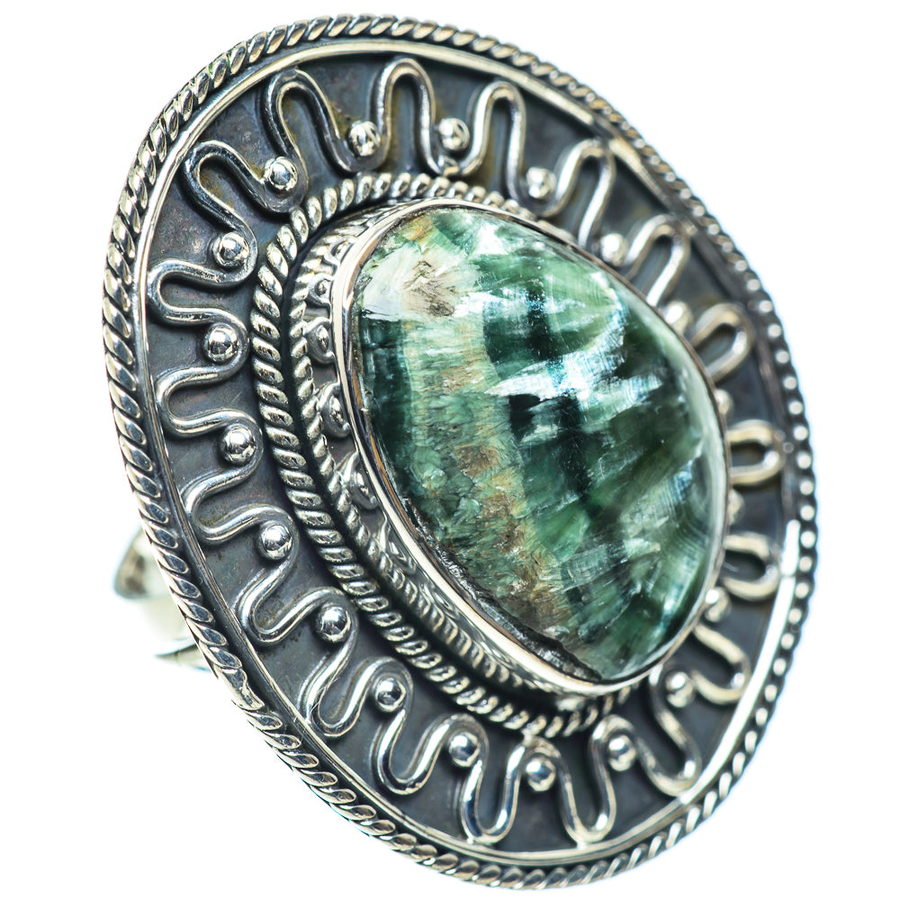 Seraphinite Rings handcrafted by Anasilvercos - RING55787