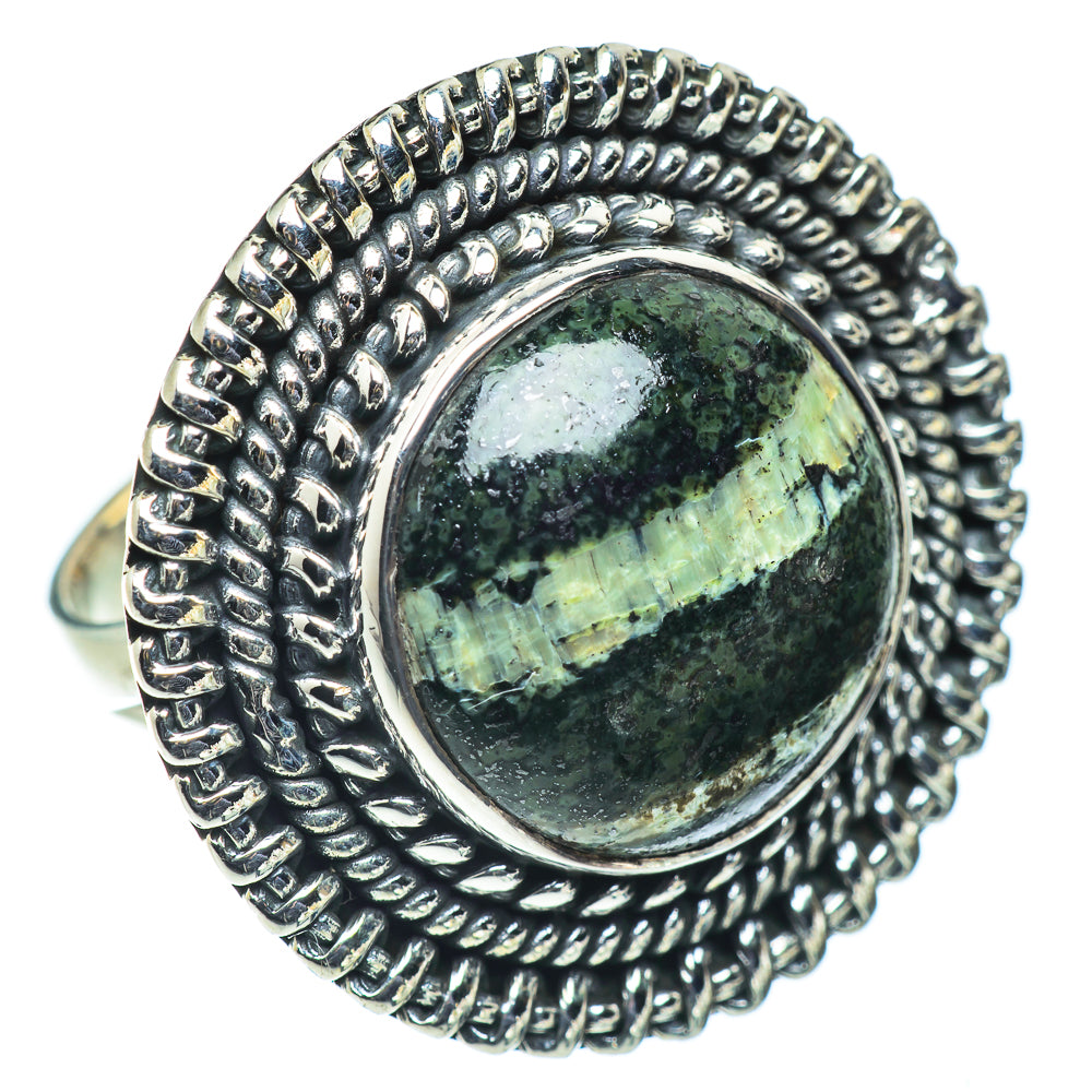 Lizard Jasper Rings handcrafted by Anasilvercos - RING55818