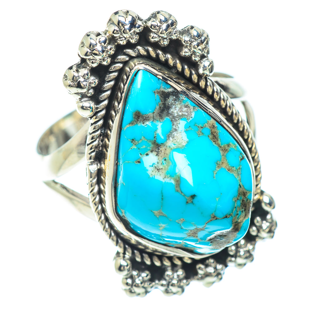 Tibetan Turquoise Rings handcrafted by Anasilvercos - RING55836