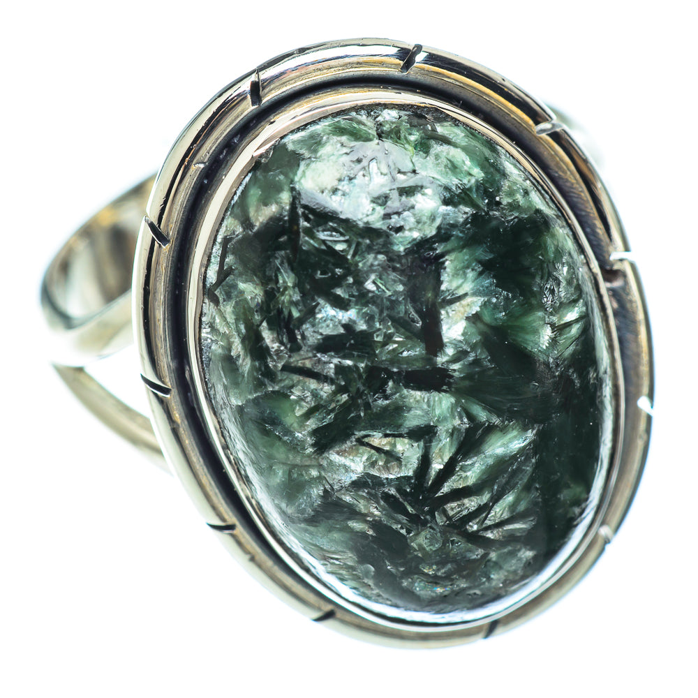 Seraphinite Rings handcrafted by Anasilvercos - RING55839