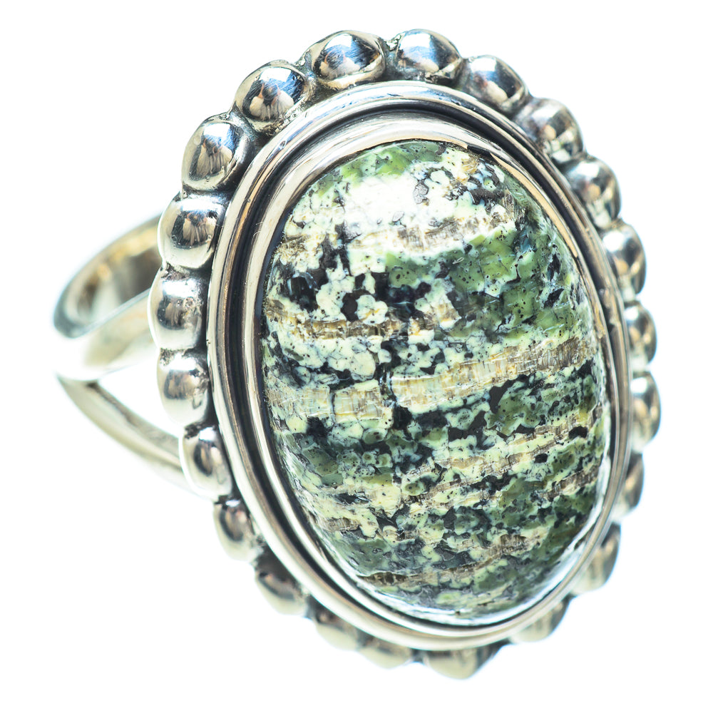 Lizard Jasper Rings handcrafted by Anasilvercos - RING55843