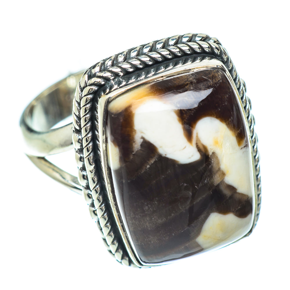 Peanut Wood Jasper Rings handcrafted by Anasilvercos - RING55848