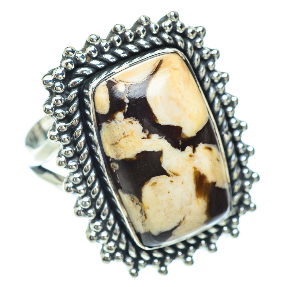 Peanut Wood Jasper Rings handcrafted by Anasilvercos - RING55886