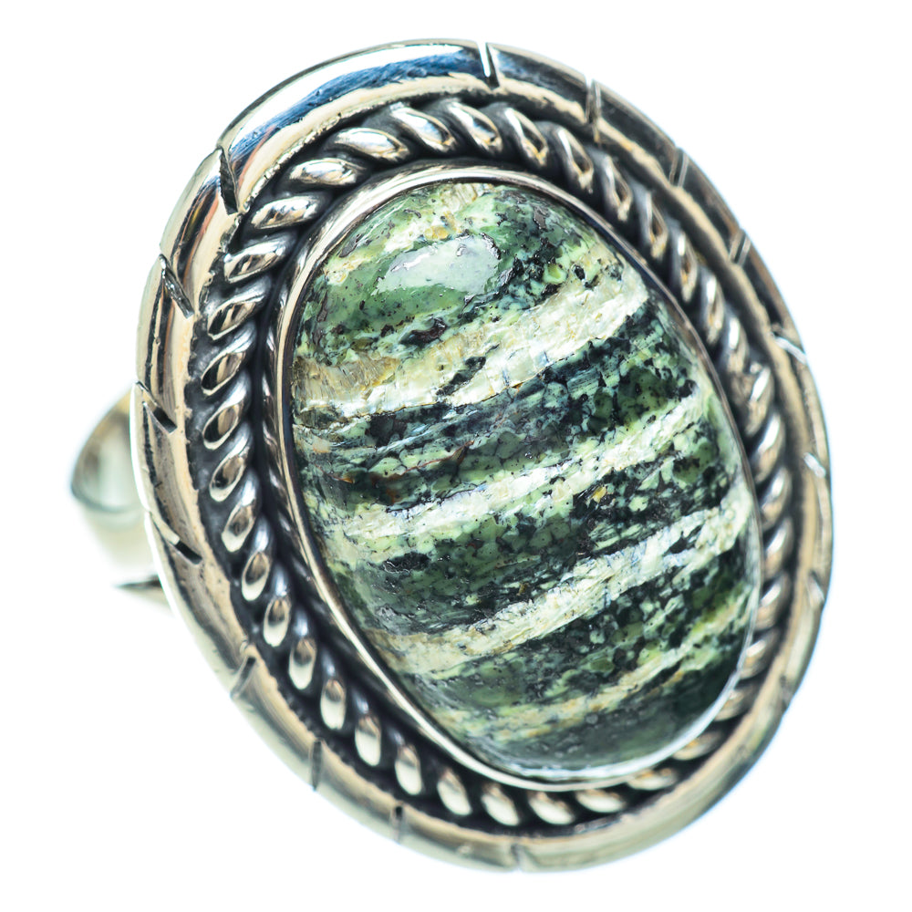 Lizard Jasper Rings handcrafted by Anasilvercos - RING55909