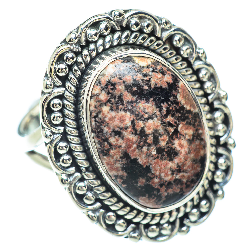 Snowflake Obsidian Rings handcrafted by Anasilvercos - RING55914