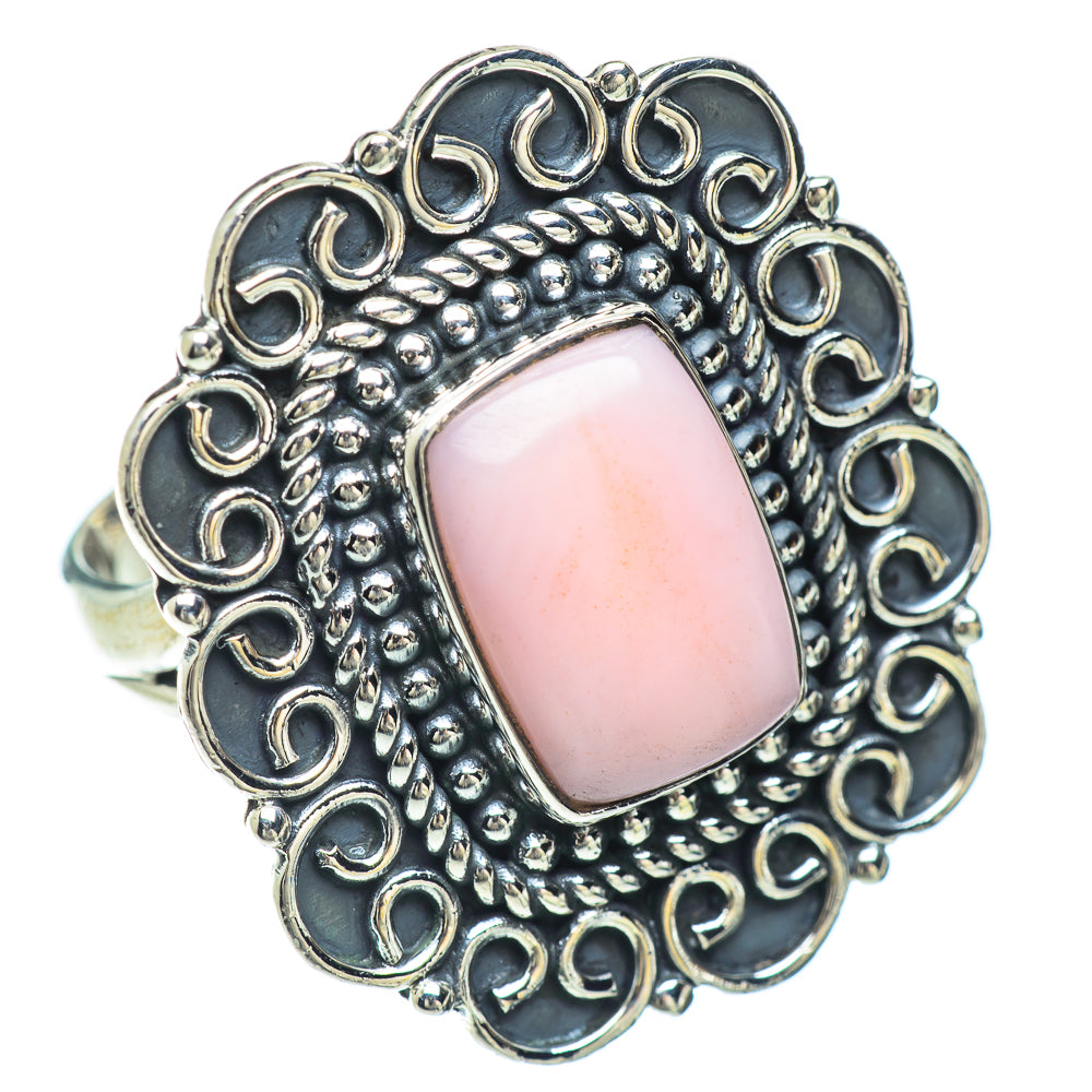 Pink Opal Rings handcrafted by Anasilvercos - RING55924
