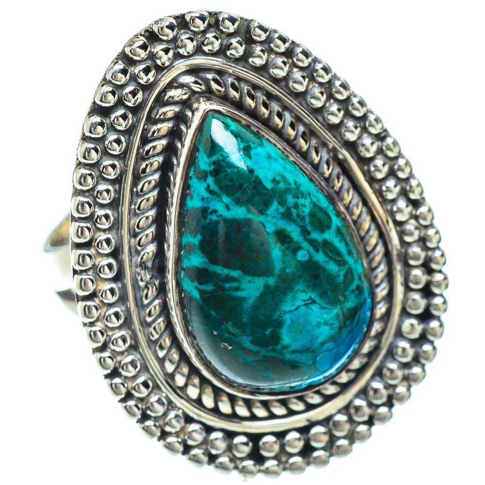 Chrysocolla Rings handcrafted by Anasilvercos - RING55943