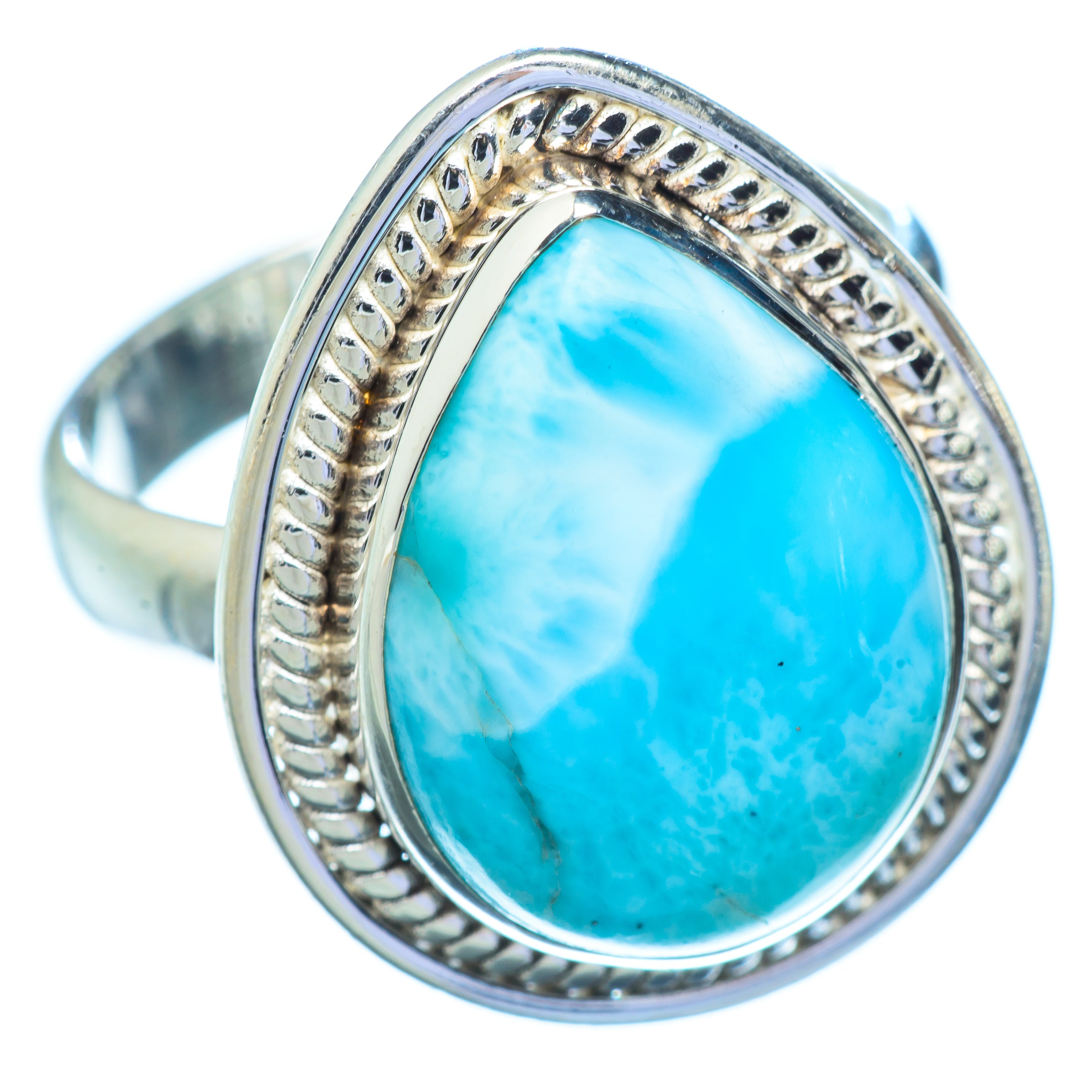 Larimar Rings handcrafted by Anasilvercos - RING5594