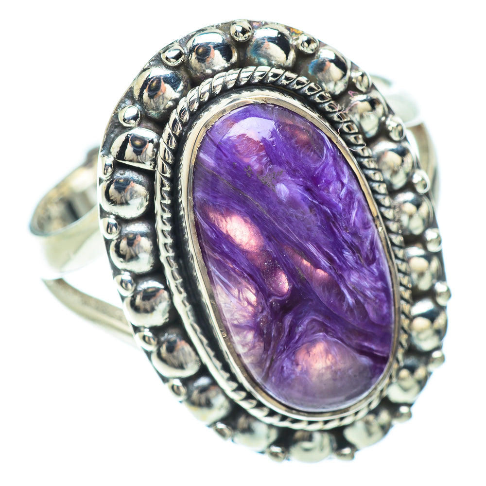 Charoite Rings handcrafted by Anasilvercos - RING55956