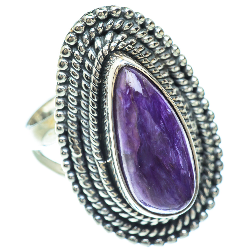 Charoite Rings handcrafted by Anasilvercos - RING55957