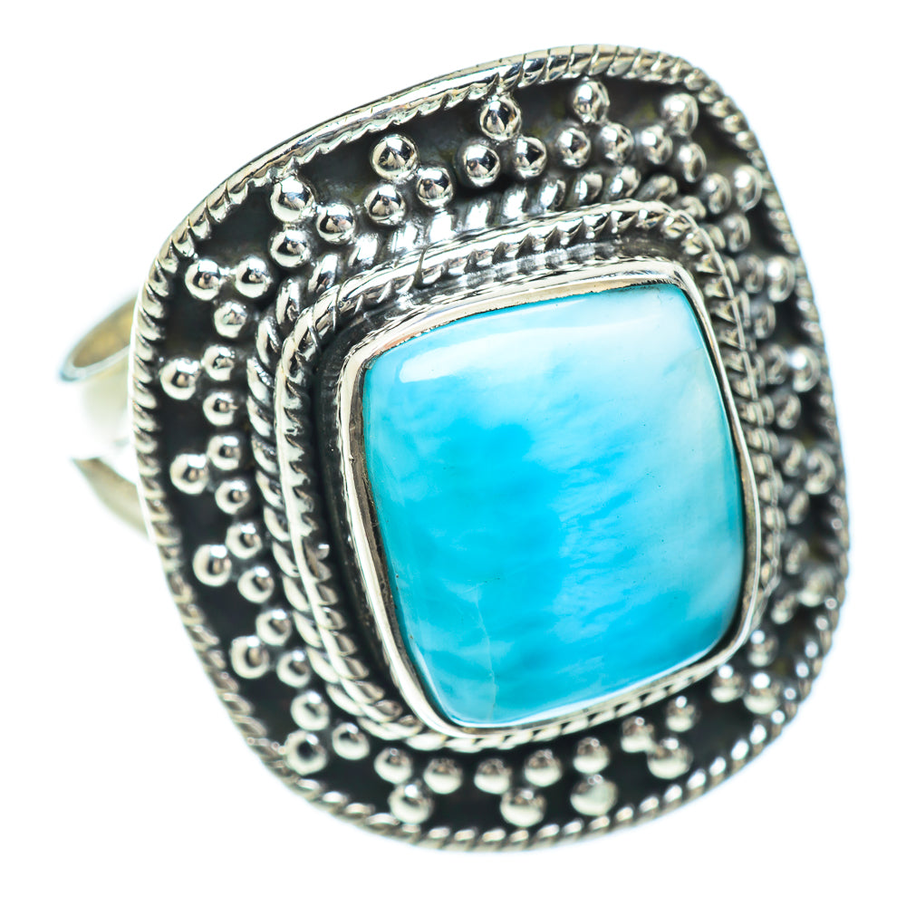 Larimar Rings handcrafted by Anasilvercos - RING55968