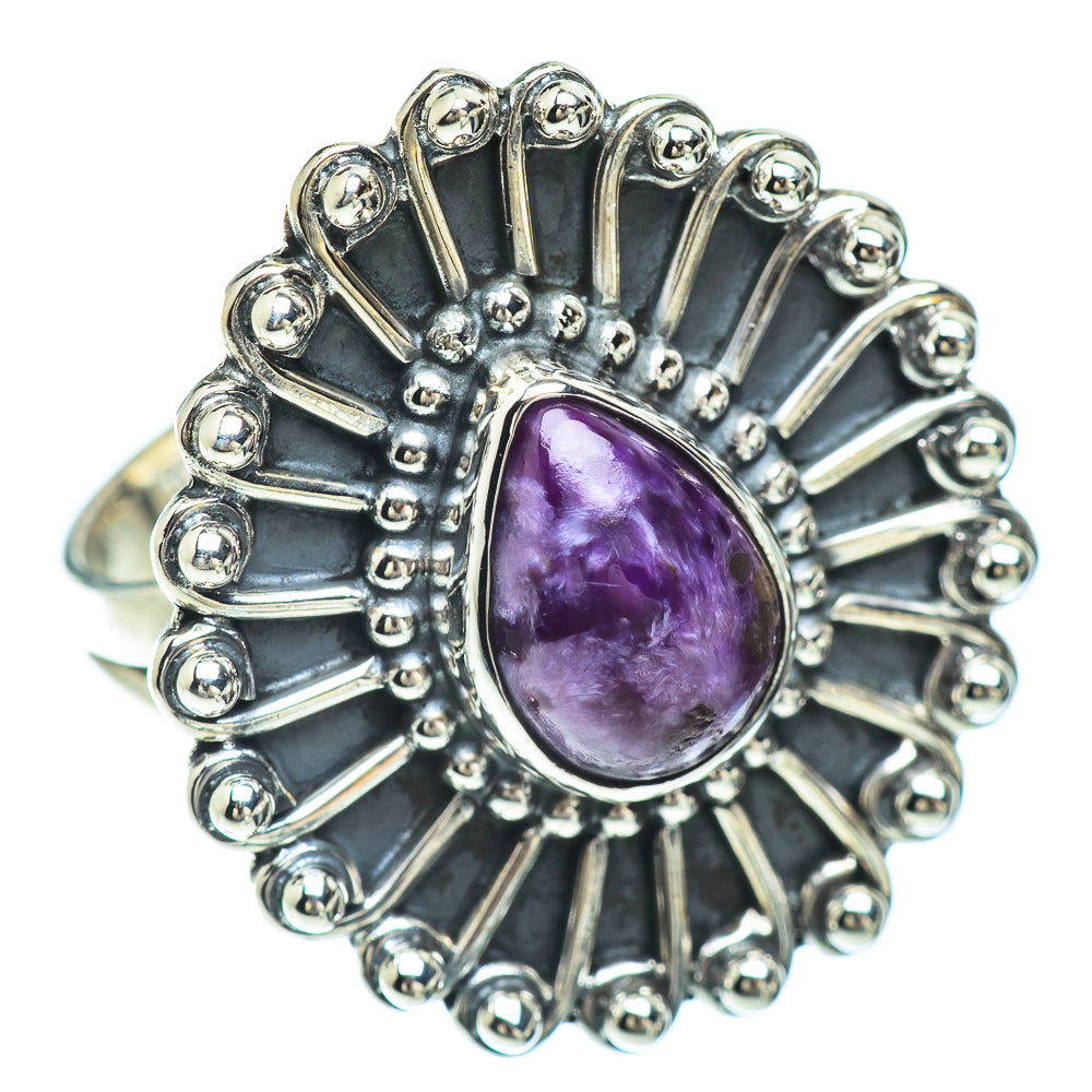 Charoite Rings handcrafted by Anasilvercos - RING55988