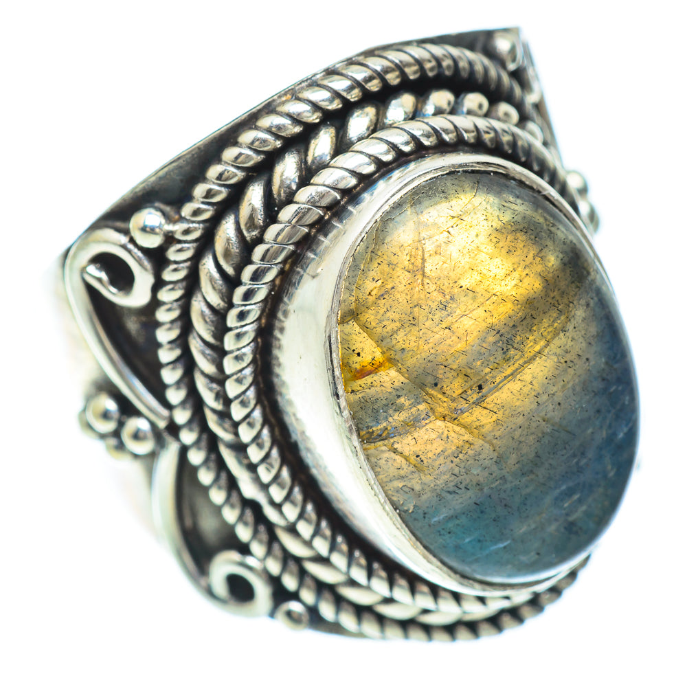 Labradorite Rings handcrafted by Anasilvercos - RING55999
