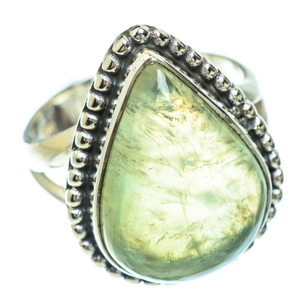Prehnite Rings handcrafted by Anasilvercos - RING56002