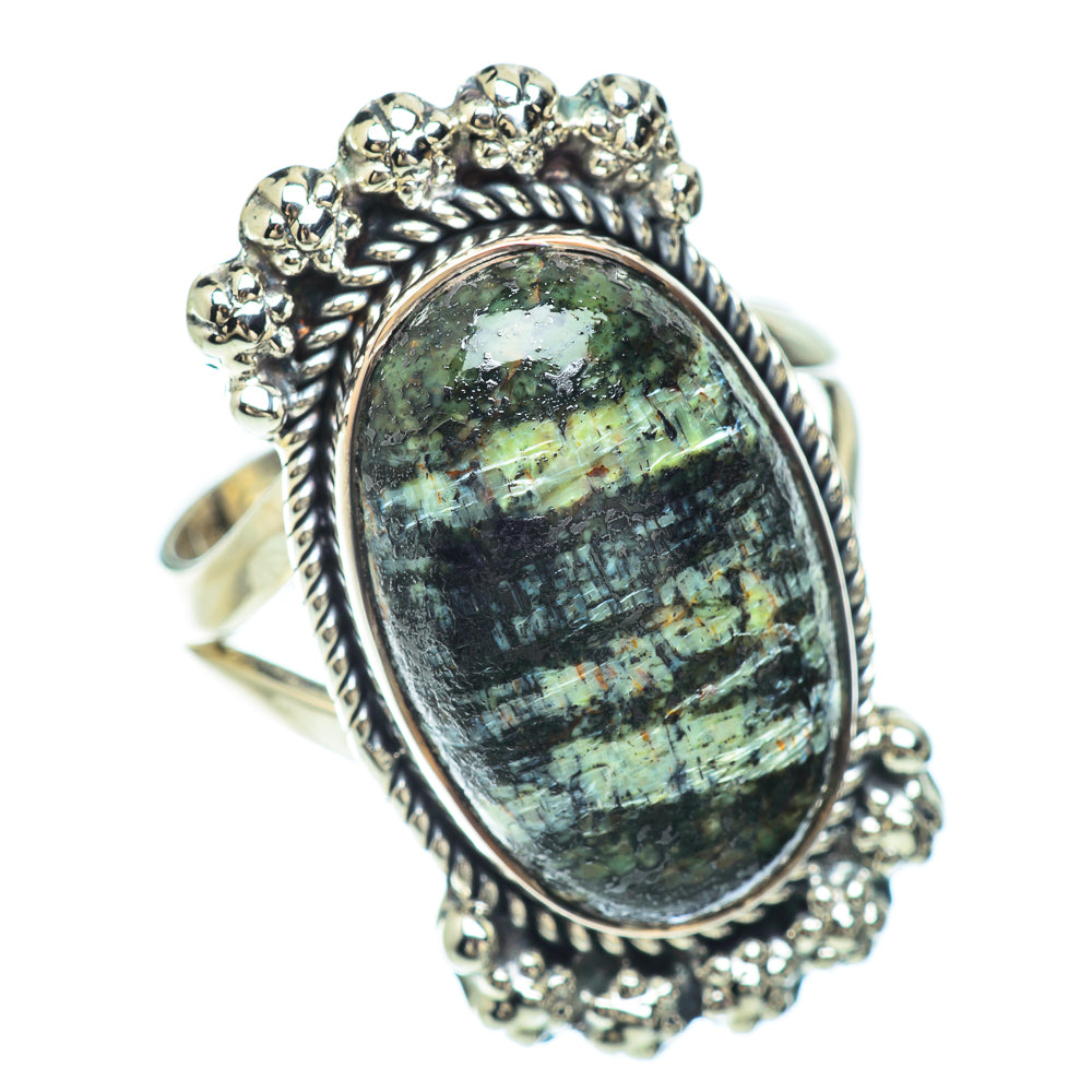 Lizard Jasper Rings handcrafted by Anasilvercos - RING56003