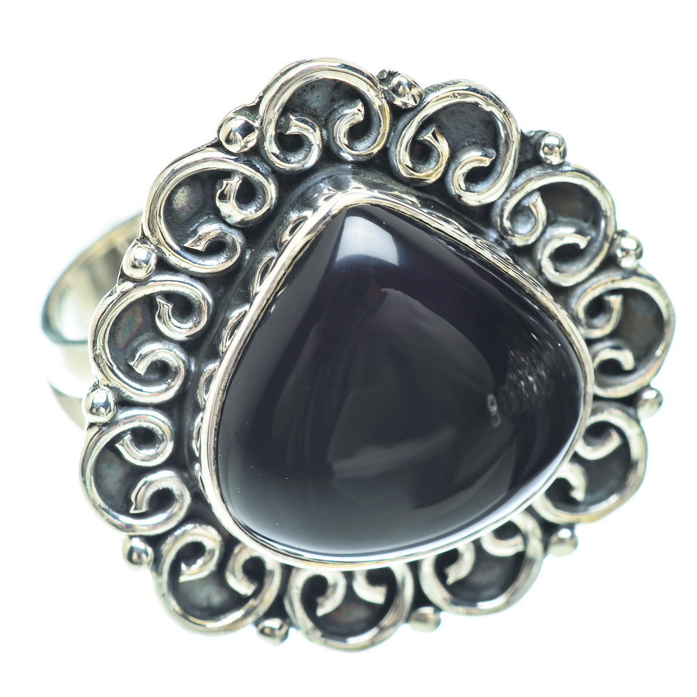 Black Onyx Rings handcrafted by Anasilvercos - RING56017