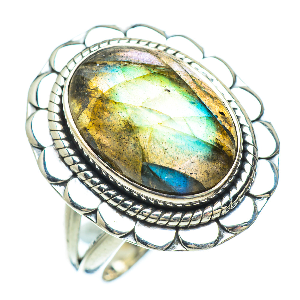 Labradorite Rings handcrafted by Anasilvercos - RING56021