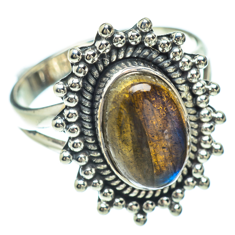 Labradorite Rings handcrafted by Anasilvercos - RING56028