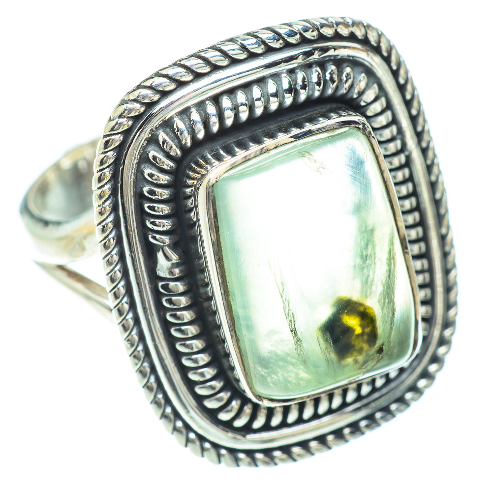 Green Fluorite Rings handcrafted by Anasilvercos - RING56032