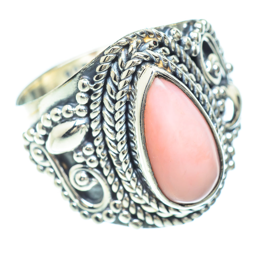 Pink Opal Rings handcrafted by Anasilvercos - RING56043