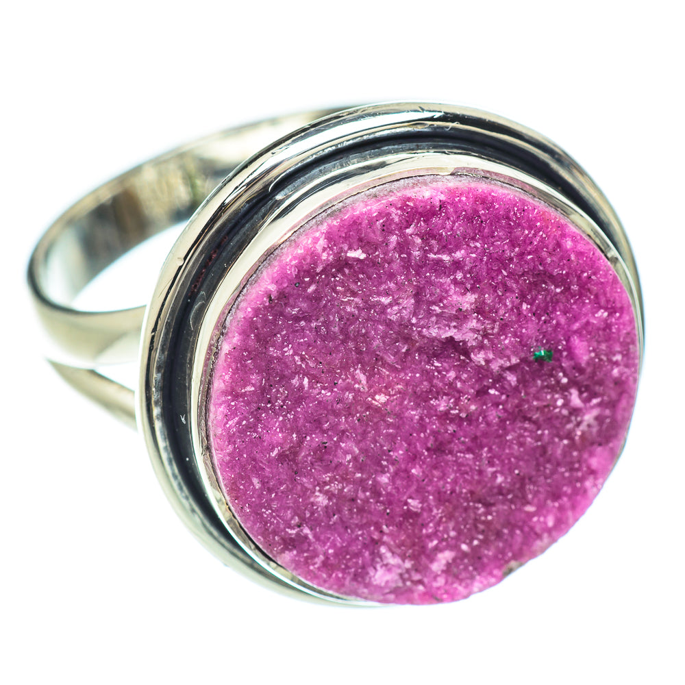 Cobalto Calcite Druzy Rings handcrafted by Anasilvercos - RING56044