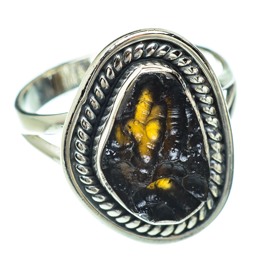 Tektite Rings handcrafted by Anasilvercos - RING56046