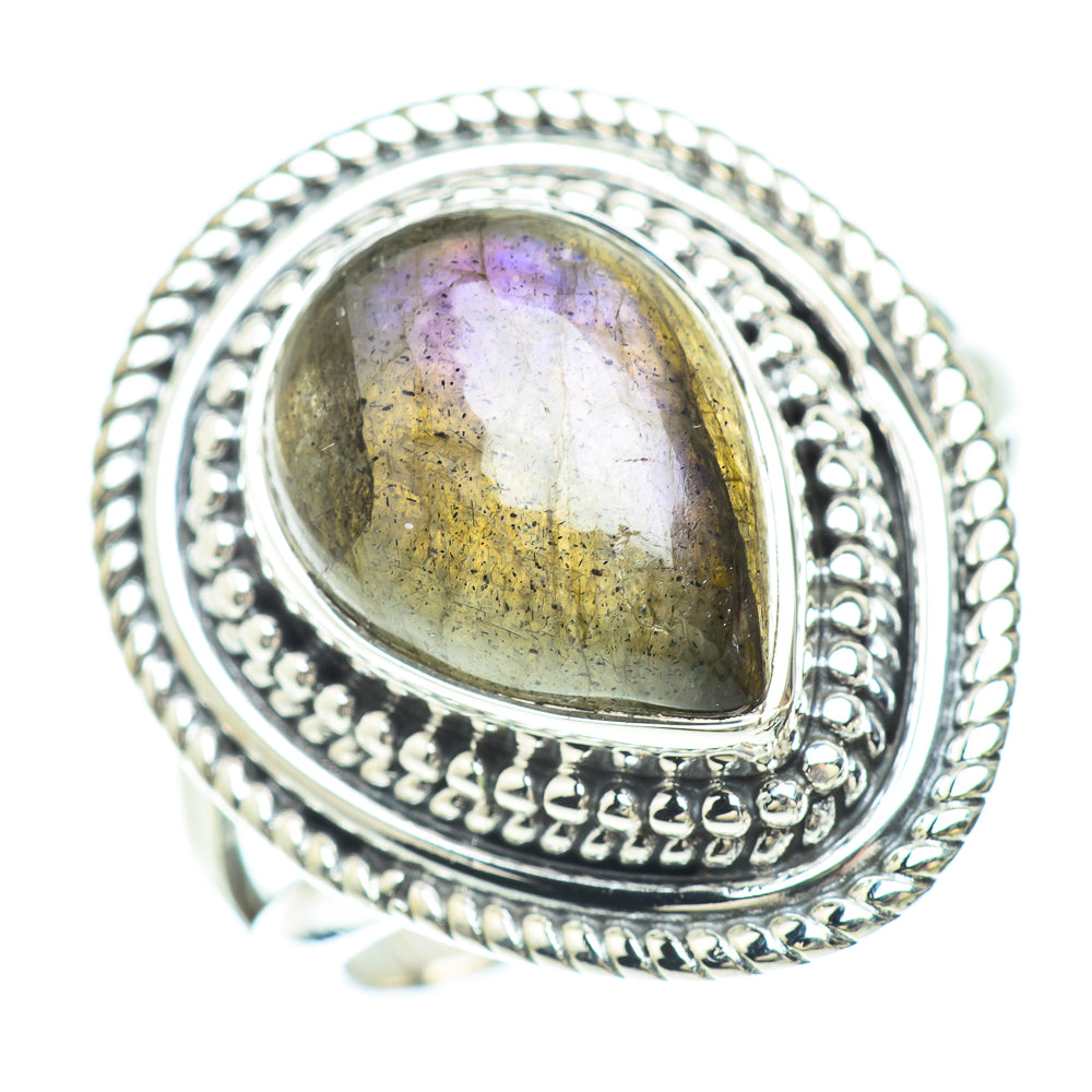 Labradorite Rings handcrafted by Anasilvercos - RING56072 - Photo 2
