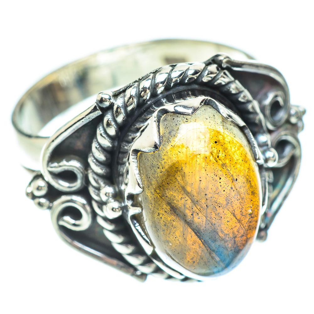 Labradorite Rings handcrafted by Anasilvercos - RING56103