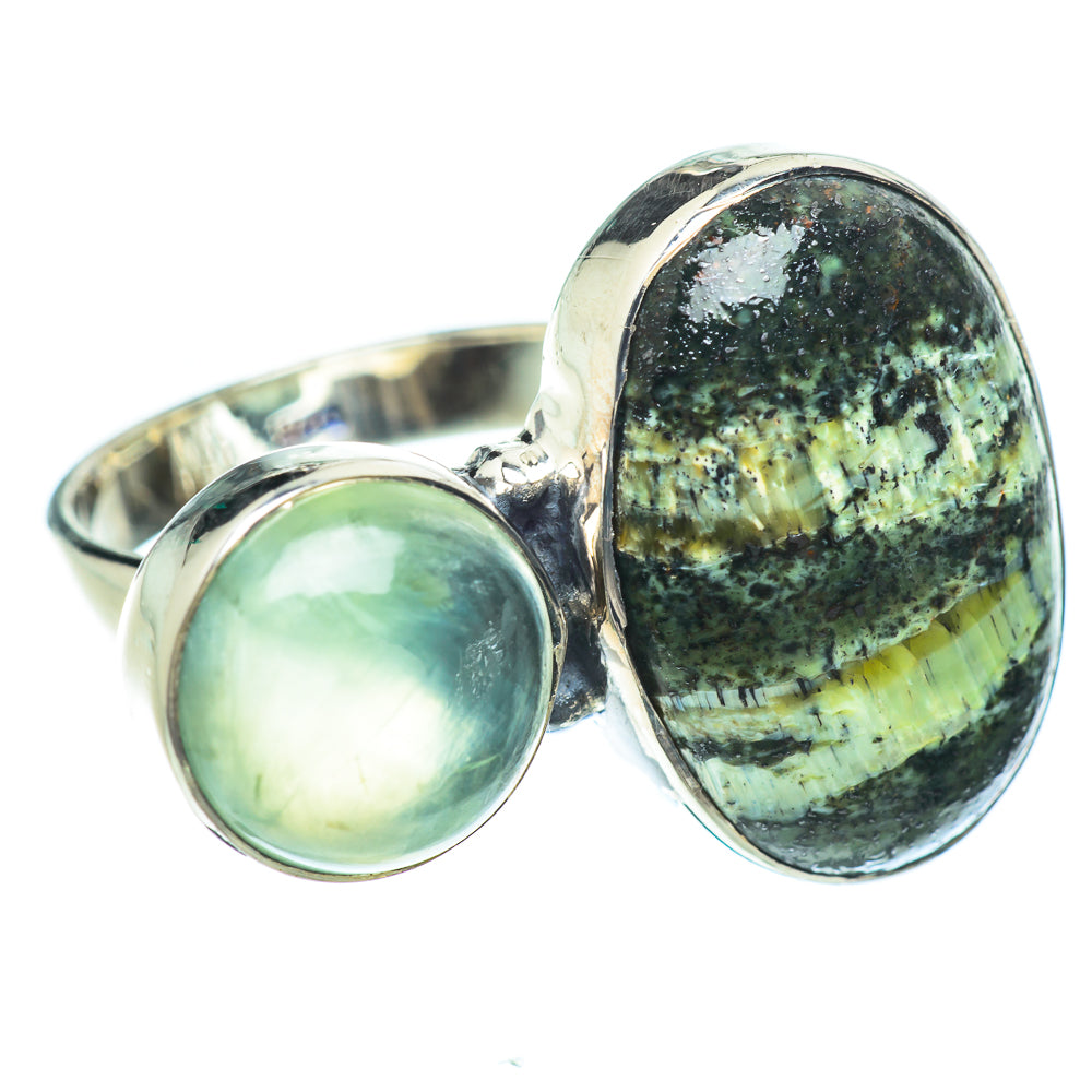 Lizard Jasper Rings handcrafted by Anasilvercos - RING56112