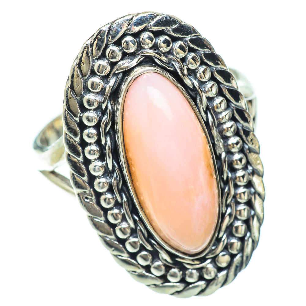 Pink Opal Rings handcrafted by Anasilvercos - RING56120