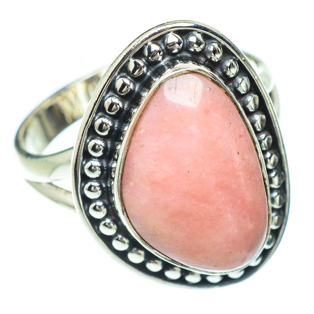 Pink Opal Rings handcrafted by Anasilvercos - RING56123