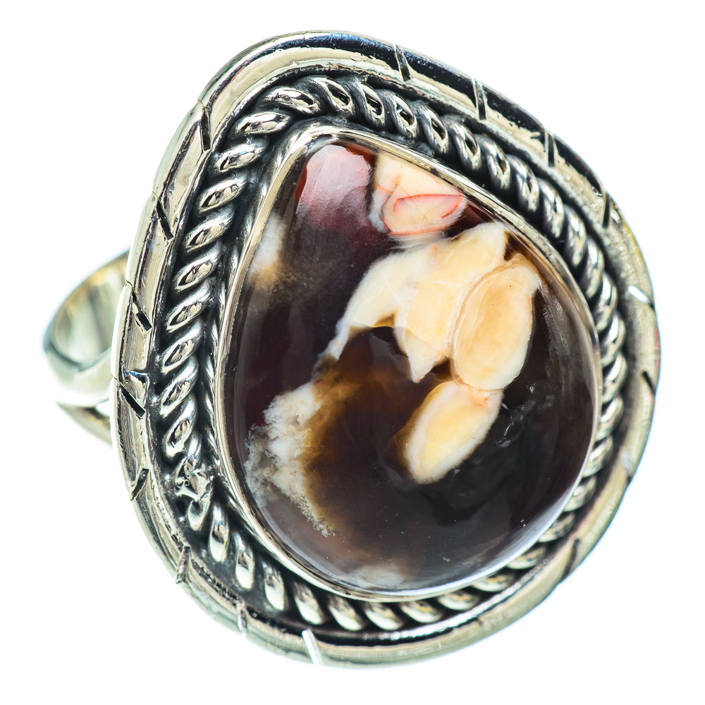 Peanut Wood Jasper Rings handcrafted by Anasilvercos - RING56158 - Photo 2